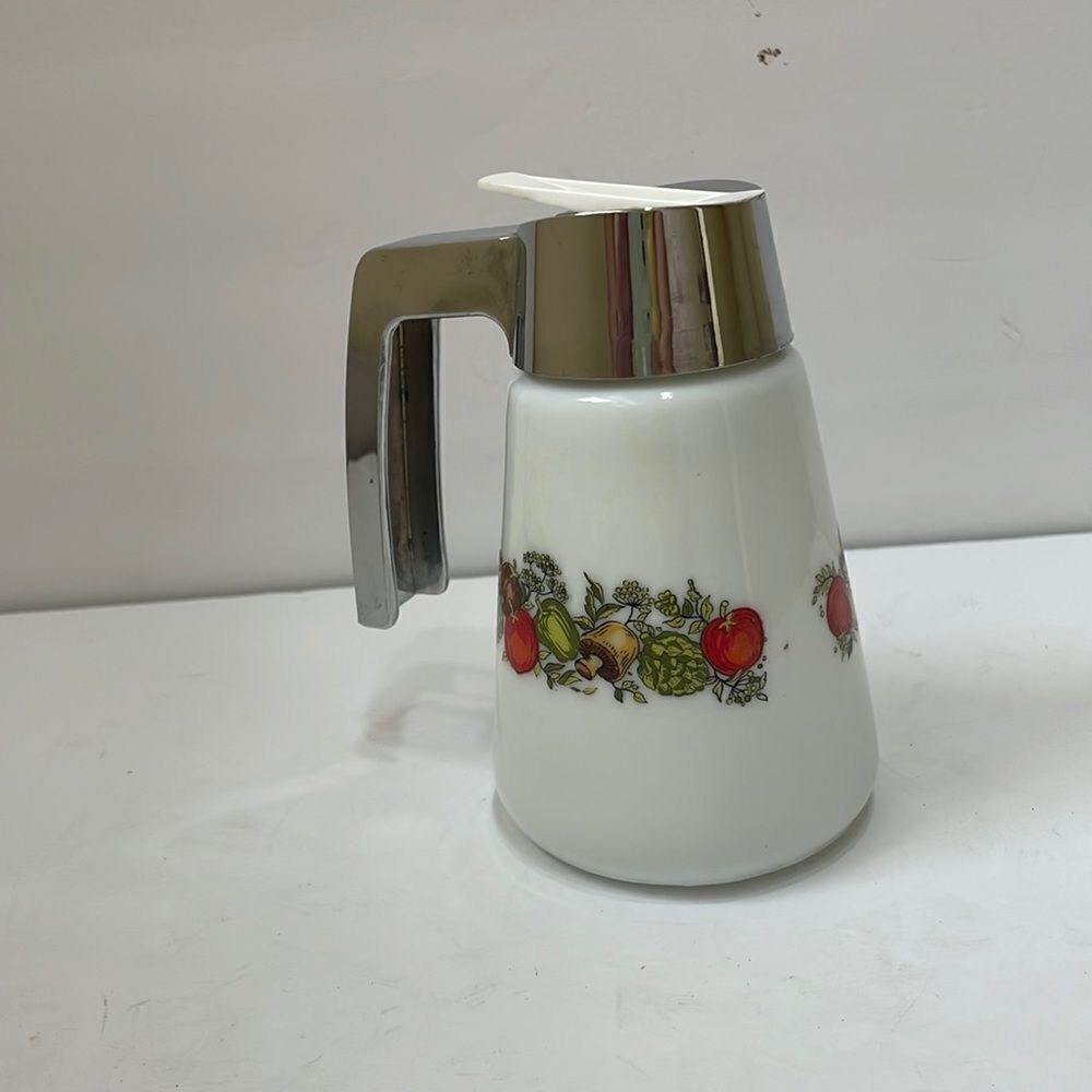 GEMCO SYRUP DISPENSER IN FLORAL PATTERN‎